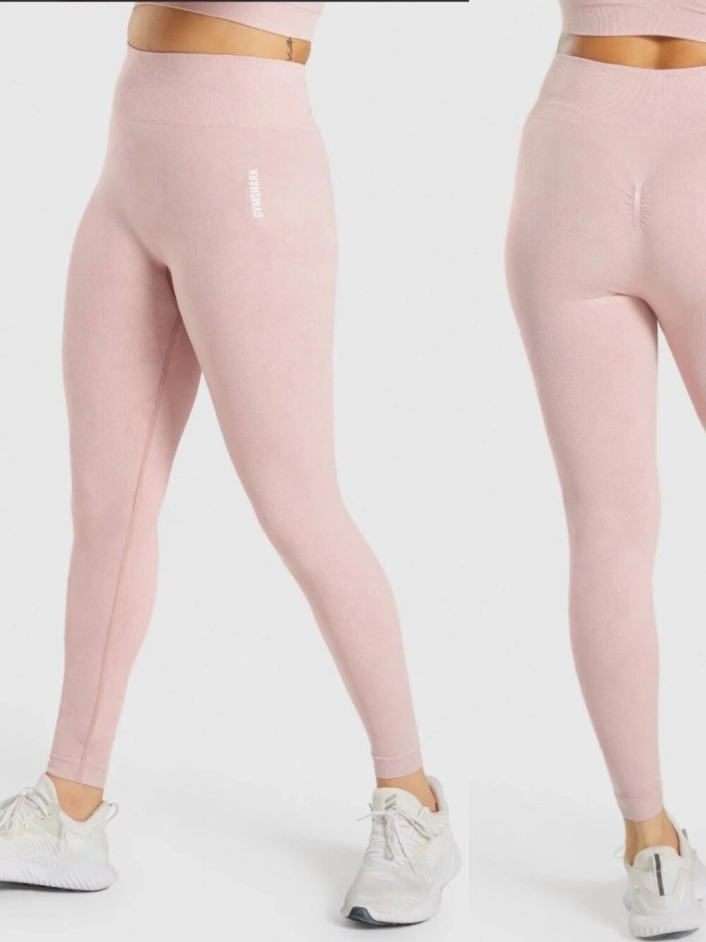 Gymshark Women's Adapt Camo Seamless Athletic Leggings Dusky Pink Size L